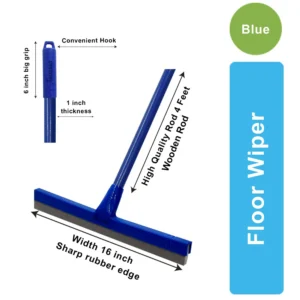 Wiper Set (Blue) Wooden Rod