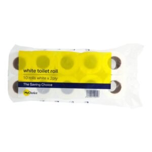 My Choice White Toilet Rolls 2 Ply (Pack of 10)