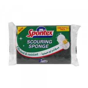 Spontex Scouring Sponge 2s Pack
