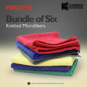 MAXIMA Knitted Microfiber Towels 6-Pack