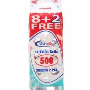 U & Me Toilet Roll Pack of (8+2)