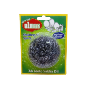 Almas Dish Wash Stainless Steel Spiral Card 1s