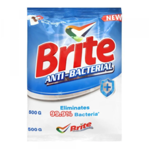 Brite Antibacterial Detergent Washing Powder 500Gm