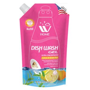 WBM Home Dish Wash Gel Refill Lemon & Green Tea - 400 ml