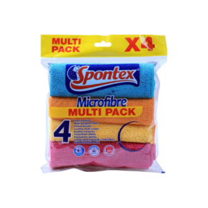 Spontex Microfibre Cloth 4s