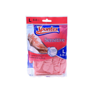 Spontex Sensitive Flexible Gloves 2s Large Pink
